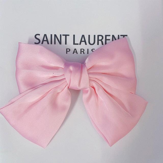 Fashion Ribbon Big Large Bow Hairpin - Women Hair Clip - New Cute Barrette (1U88)