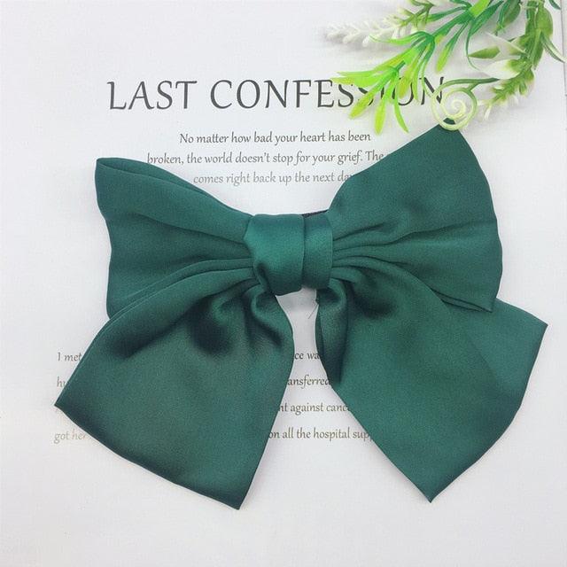 Fashion Ribbon Big Large Bow Hairpin - Women Hair Clip - New Cute Barrette (1U88)