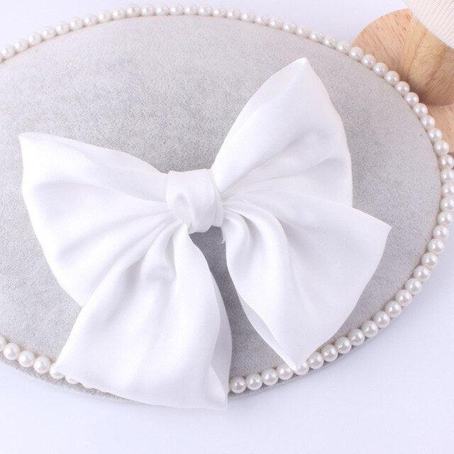 Fashion Ribbon Big Large Bow Hairpin - Women Hair Clip - New Cute Barrette (1U88)