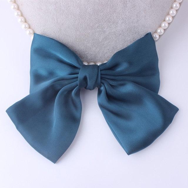 Fashion Ribbon Big Large Bow Hairpin - Women Hair Clip - New Cute Barrette (1U88)