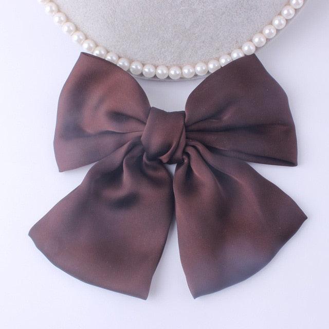 Fashion Ribbon Big Large Bow Hairpin - Women Hair Clip - New Cute Barrette (1U88)