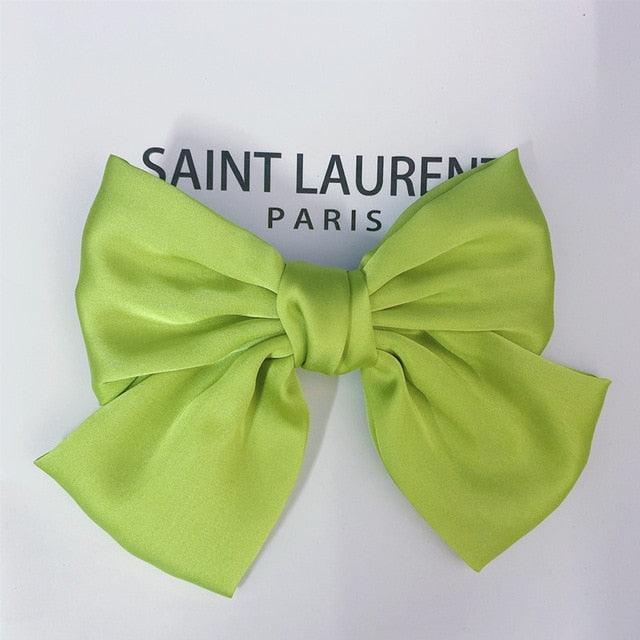 Fashion Ribbon Big Large Bow Hairpin - Women Hair Clip - New Cute Barrette (1U88)