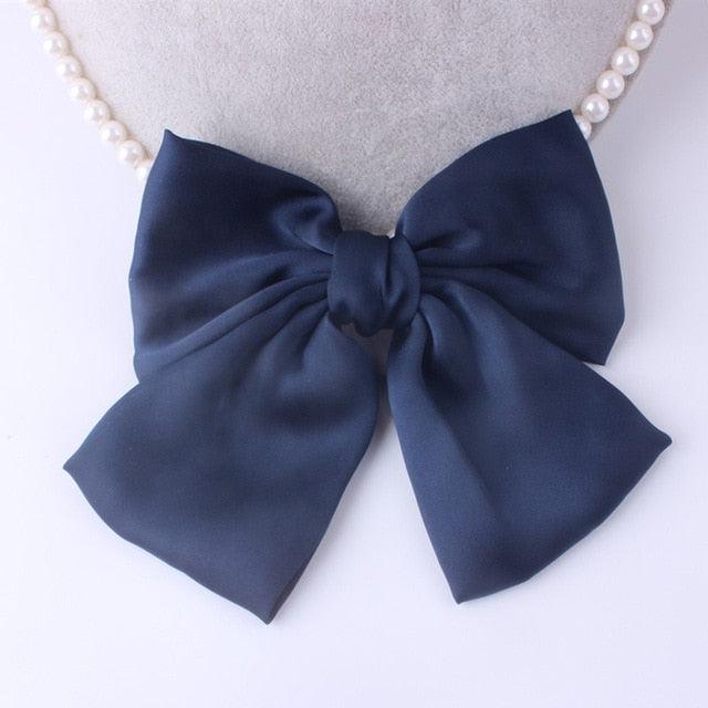 Fashion Ribbon Big Large Bow Hairpin - Women Hair Clip - New Cute Barrette (1U88)