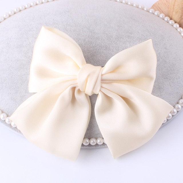 Fashion Ribbon Big Large Bow Hairpin - Women Hair Clip - New Cute Barrette (1U88)