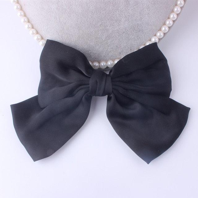 Fashion Ribbon Big Large Bow Hairpin - Women Hair Clip - New Cute Barrette (1U88)