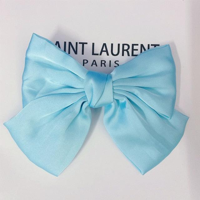 Fashion Ribbon Big Large Bow Hairpin - Women Hair Clip - New Cute Barrette (1U88)