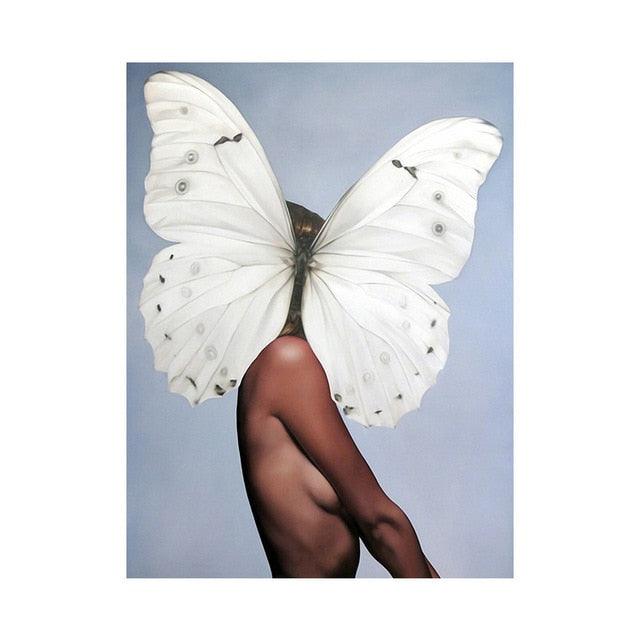 Fashion Sex Lady Flower Figure Girl Picture Home Decor Nordic Canvas Painting Wall Art Modern Posters (AD1)(F62)