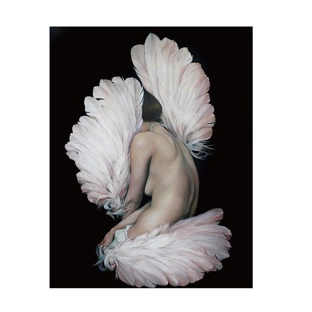 Fashion Sex Lady Flower Figure Girl Picture Home Decor Nordic Canvas Painting Wall Art Modern Posters (AD1)(F62)