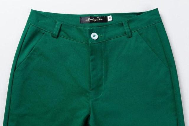 Fashion Cute Color Pencil Women's Pants -Stretch Cotton Slim Waist Trouser - Casual Office Work Trouser (BP)(BCD3)(F25)