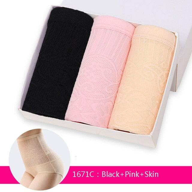 3Pcs/lot High Waist Control Panties - Seamless Women's Slimming Briefs Underwear (D28)(TSP2)