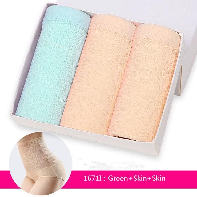 3Pcs/lot High Waist Control Panties - Seamless Women's Slimming Briefs Underwear (D28)(TSP2)