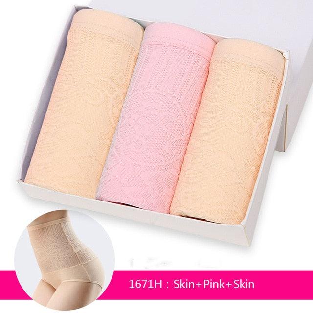 3Pcs/lot High Waist Control Panties - Seamless Women's Slimming Briefs Underwear (D28)(TSP2)