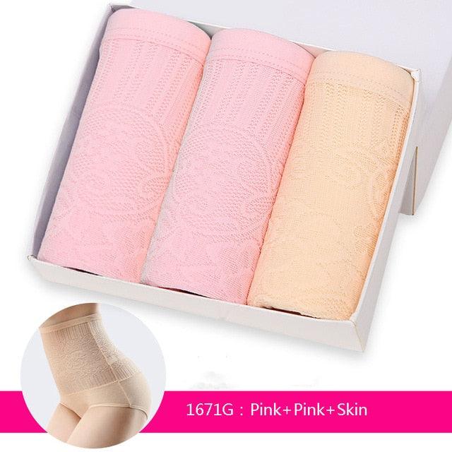 3Pcs/lot High Waist Control Panties - Seamless Women's Slimming Briefs Underwear (D28)(TSP2)