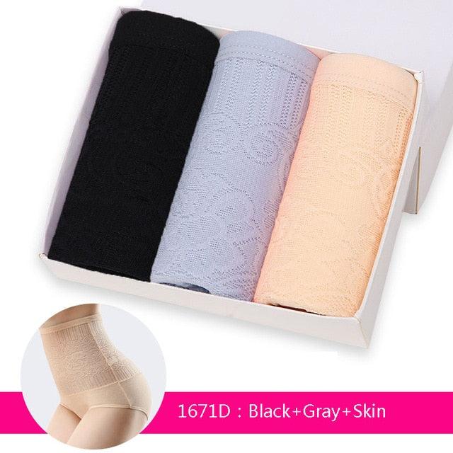 3Pcs/lot High Waist Control Panties - Seamless Women's Slimming Briefs Underwear (D28)(TSP2)