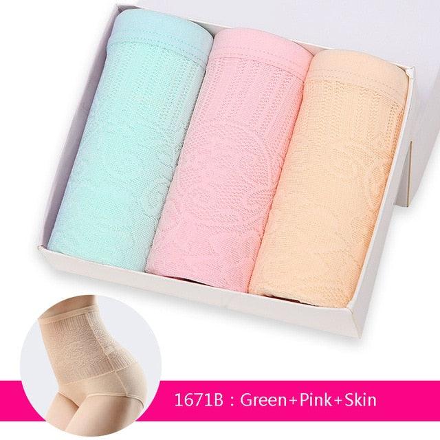3Pcs/lot High Waist Control Panties - Seamless Women's Slimming Briefs Underwear (D28)(TSP2)