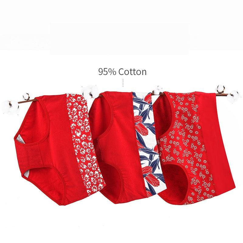 5Pcs Women Underwear - High Waist Slimming Lady Cotton Panties - Women Sexy Lingerie (D28)(TSP2)(TSP3)