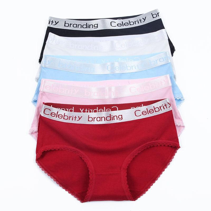 Trending 5Pcs/lot Women's Panties - Sexy Underwear - Soft Cotton Briefs Lingerie - Seamless Plus Size (TSP3)