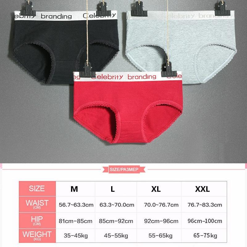 Trending 5Pcs/lot Women's Panties - Sexy Underwear - Soft Cotton Briefs Lingerie - Seamless Plus Size (TSP3)