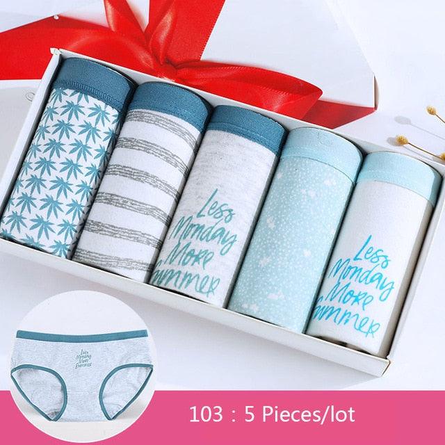 Gorgeous Sexy Cotton Women's Panties - 5Pcs/lot - Comfortable Lovely Briefs Soft Breathable Underwear (TSP3)(TSP1)(F28)