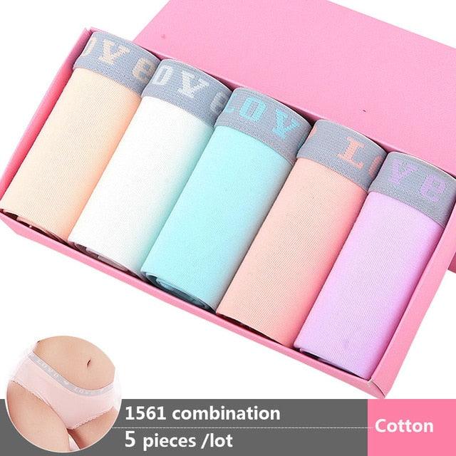 Gorgeous Sexy Cotton Women's Panties - 5Pcs/lot - Comfortable Lovely Briefs Soft Breathable Underwear (TSP3)(TSP1)(F28)
