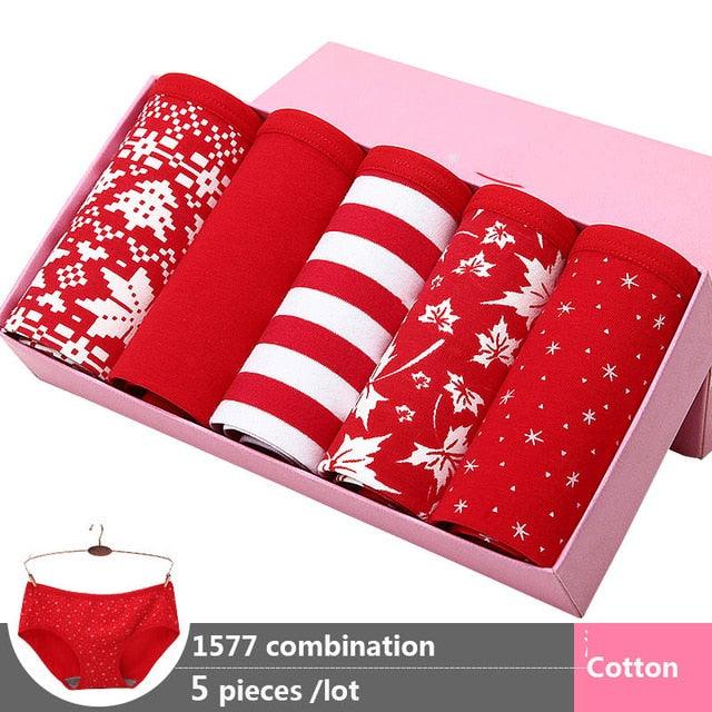 Gorgeous Sexy Cotton Women's Panties - 5Pcs/lot - Comfortable Lovely Briefs Soft Breathable Underwear (TSP3)(TSP1)(F28)