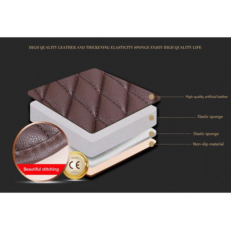 Flash Mat Universal Leather Car Seat Covers - Fit 98% Car Models (7WH1)
