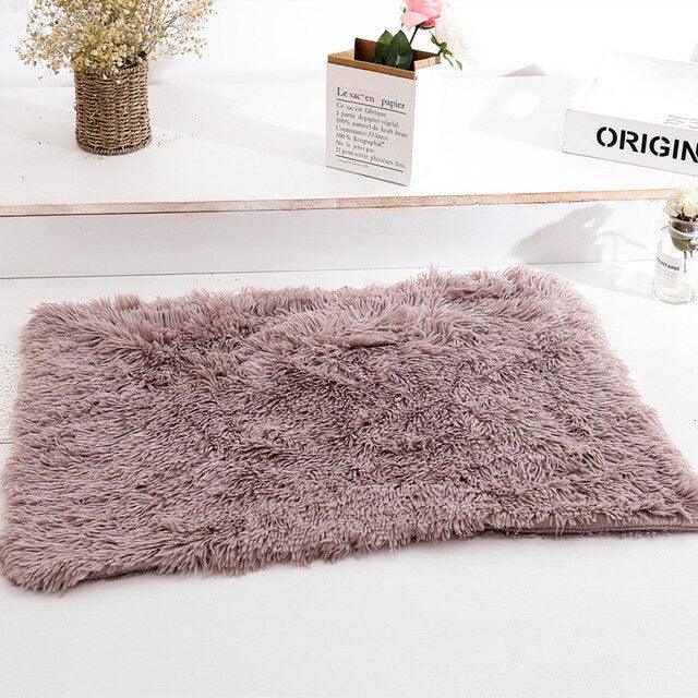 Fluffy Plush Dog Blanket - Pet Sleeping Mat - Cushion Mattress Extra Soft Warm Pet Throw Blankets (10W3)(6W3)(F74)