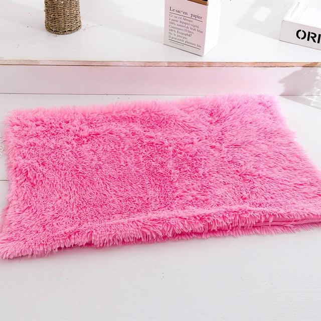 Fluffy Plush Dog Blanket - Pet Sleeping Mat - Cushion Mattress Extra Soft Warm Pet Throw Blankets (10W3)(6W3)(F74)