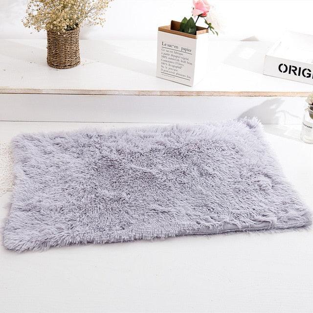 Fluffy Plush Dog Blanket - Pet Sleeping Mat - Cushion Mattress Extra Soft Warm Pet Throw Blankets (10W3)(6W3)(F74)
