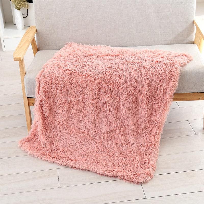 Fluffy Plush Dog Blanket - Pet Sleeping Mat - Cushion Mattress Extra Soft Warm Pet Throw Blankets (10W3)(6W3)(F74)