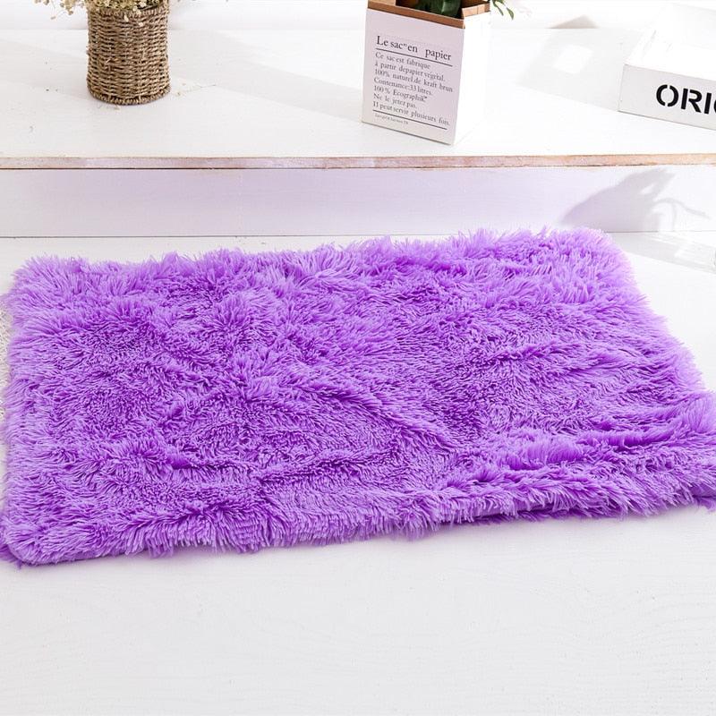 Fluffy Plush Dog Blanket - Pet Sleeping Mat - Cushion Mattress Extra Soft Warm Pet Throw Blankets (10W3)(6W3)(F74)