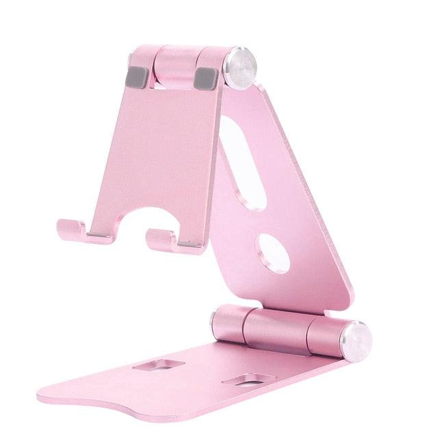 Foldable Portable Phone Holder Aluminum Alloy Desk Mount 270 Degree Rotatable Desktop Phone Stand For 4-13 Inch Phone Tablets (RS)(1U50)(TLC2)(1U47)