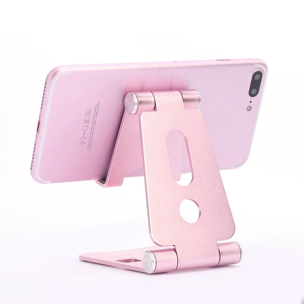 Foldable Portable Phone Holder Aluminum Alloy Desk Mount 270 Degree Rotatable Desktop Phone Stand For 4-13 Inch Phone Tablets (RS)(1U50)(TLC2)(1U47)