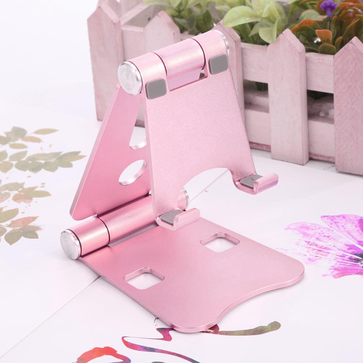 Foldable Portable Phone Holder Aluminum Alloy Desk Mount 270 Degree Rotatable Desktop Phone Stand For 4-13 Inch Phone Tablets (RS)(1U50)(TLC2)(1U47)
