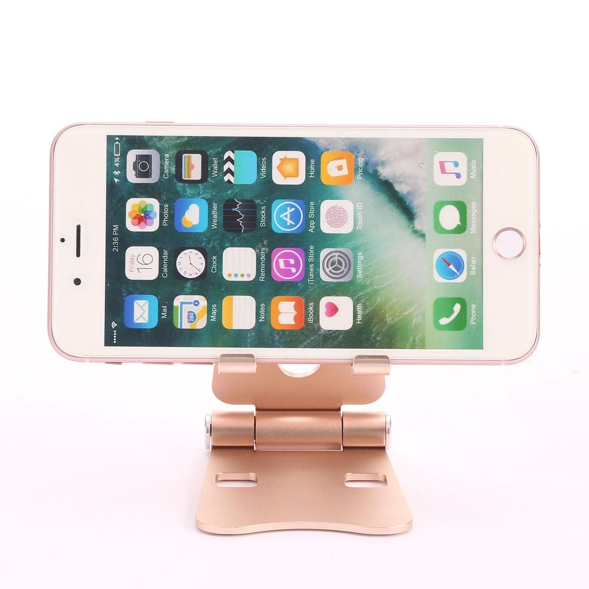 Foldable Portable Phone Holder Aluminum Alloy Desk Mount 270 Degree Rotatable Desktop Phone Stand For 4-13 Inch Phone Tablets (RS)(1U50)(TLC2)(1U47)