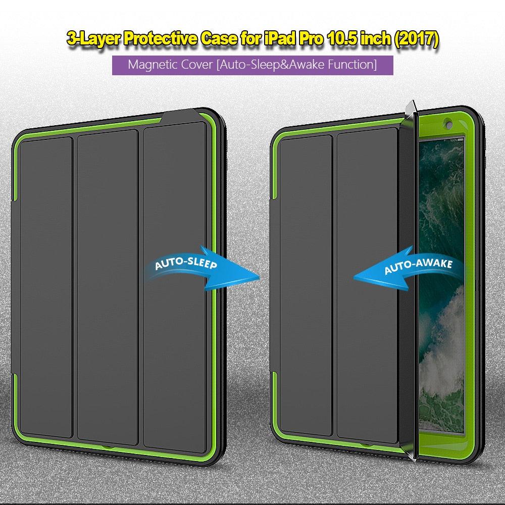 Stand Case for iPad Air 3 10.5 Case 2019 ,Kids Case Armor Heavy Duty Silicone Hard Shell - For iPad Pro 10.5 Case (TLC3)(TLC2)(F47)