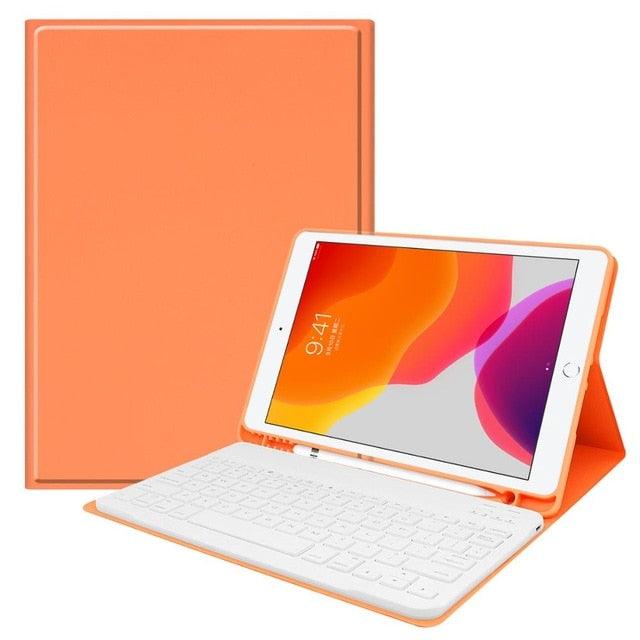 For iPad mini 5 7.9 Case Bluetooth Keyboard W pencil Holder - Smart Stand Soft Cover For New iPad mini 4/5 7.9 Case Keypad (TLC4)(F47)