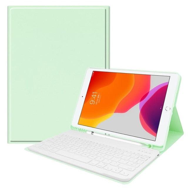 For iPad mini 5 7.9 Case Bluetooth Keyboard W pencil Holder - Smart Stand Soft Cover For New iPad mini 4/5 7.9 Case Keypad (TLC4)(F47)
