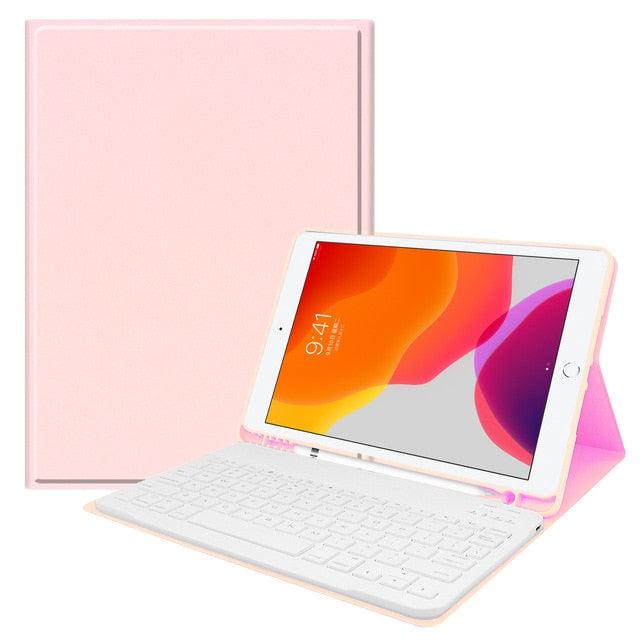 For iPad mini 5 7.9 Case Bluetooth Keyboard W pencil Holder - Smart Stand Soft Cover For New iPad mini 4/5 7.9 Case Keypad (TLC4)(F47)