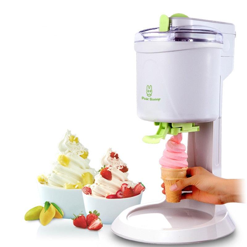 Fully Automatic Ice Cream Machine - Mini Household Fruit Yogurt Sweet Tube Electric DIY Kitchen (H9)(1U59)
