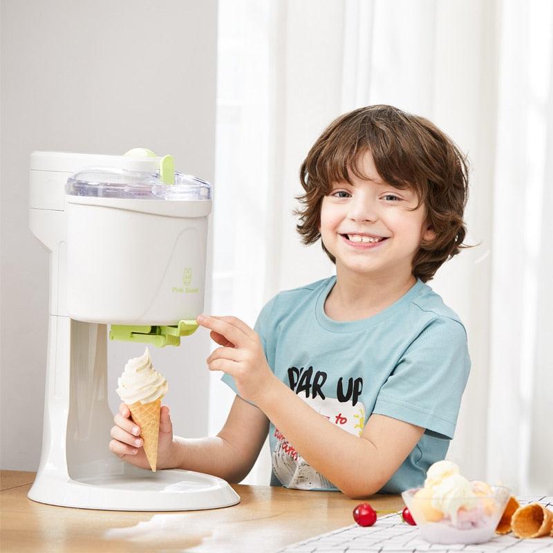Fully Automatic Ice Cream Machine - Mini Household Fruit Yogurt Sweet Tube Electric DIY Kitchen (H9)(1U59)