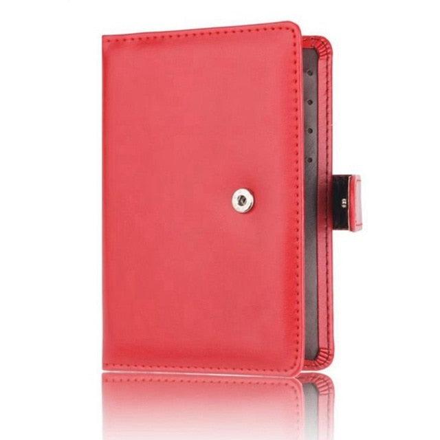 Function PU Leather Men Passport Card Holder - Travel Accessories Cover Storage Organizer ID Wallet (D79)(LT8)
