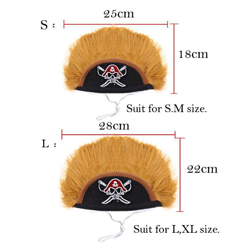 Funny Dog Clothes - Pirate Cosplay Costume Halloween Christmas Comical Clothing With Caps (D69)(W7)(W4)