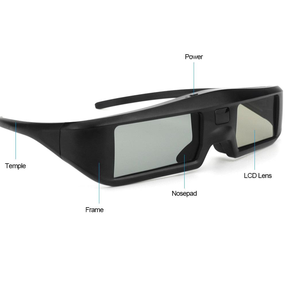 G06-BT 3D Glasses Virtual Reality Glasses Active Shutter Glasses Bluetooth Signal for Smart 3D HDTV (ST2)(RG)(F56)