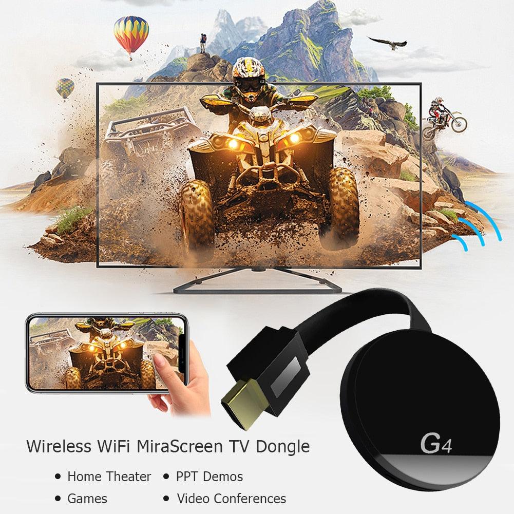 G4 Portable TV Stick 1080P Wireless Display Dongle WiFi HDMI Miracast Video Receiver Media Streamer TV Stick for iOS for Android (D56)(ST2)(1U56)