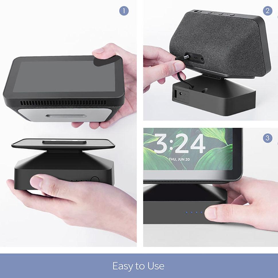 GGMM ES5 YouTube Video Display for Amazon Echo Show 5 Battery Base Alexa Smart Display Speaker Stand Mount 10000mAh Power Bank (D56)(ST2)(1U56)