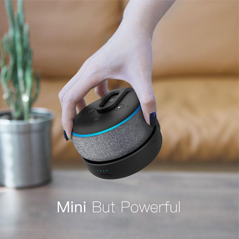 GGMM Original Portable Battery Base For Amazon Echo Dot 3rd Gen Rechargeable Docking Station For Alexa Speaker with 8 Hours Play (ST2)(1U56)