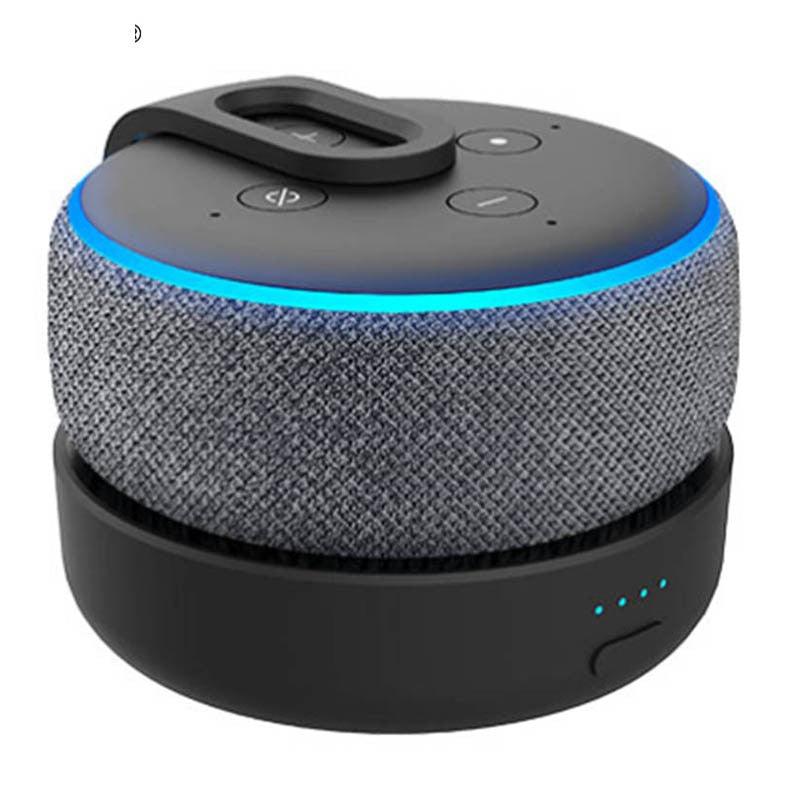 GGMM Original Portable Battery Base For Amazon Echo Dot 3rd Gen Rechargeable Docking Station For Alexa Speaker with 8 Hours Play (ST2)(1U56)