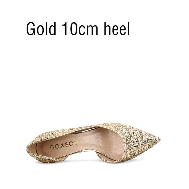 Beautiful Women's Pumps Gradient Color Glitter Pointed Toe - High Heels Wedding Party Fashion Pump (SH1)(CD)(WO1)