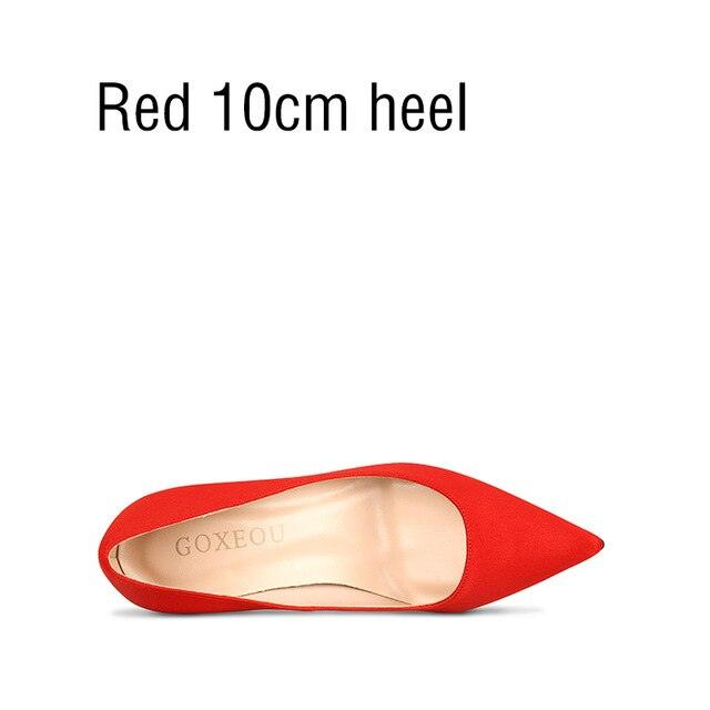 Women's Pumps Flock 4 Colors Pointed Toe - High Heels Dress Pump - Classic Fashion (SH1)(WO2)(CD)